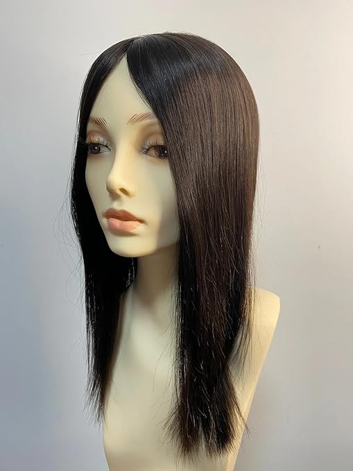 Synthetic 3clip Hair Toppers for Thinning Hair Brown Hair Extensions 18 inch Clip in Hair topper Pieces for Women