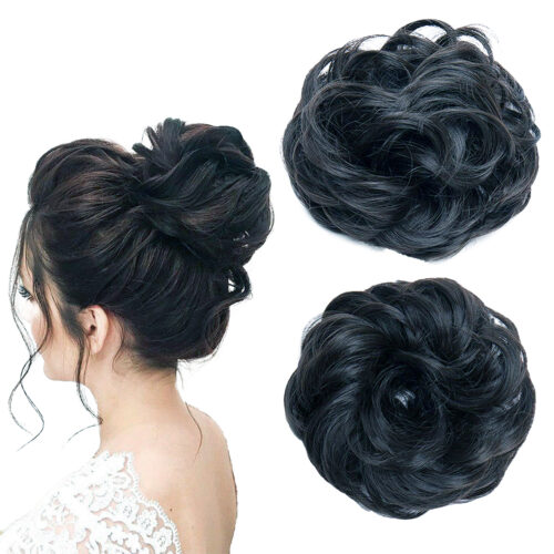 Ruffle Bun Black