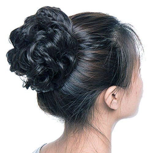 Ruffle Bun Black