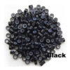 Black Micro Rings Beads For I tip Hair Extensions (1,000 Pcs)