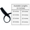 Single Clip-in Extension Black