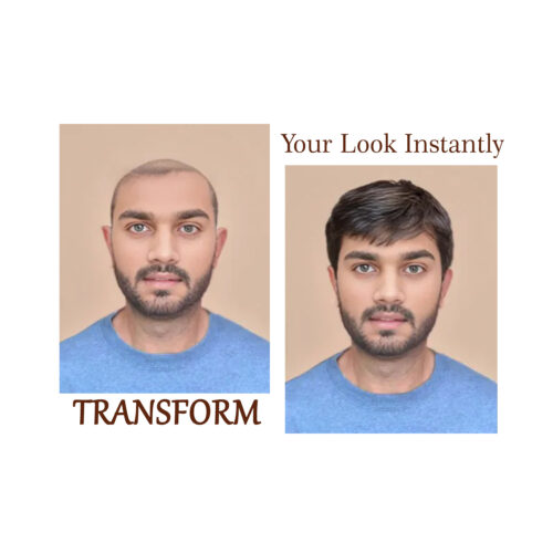 Men Wig Natural Black