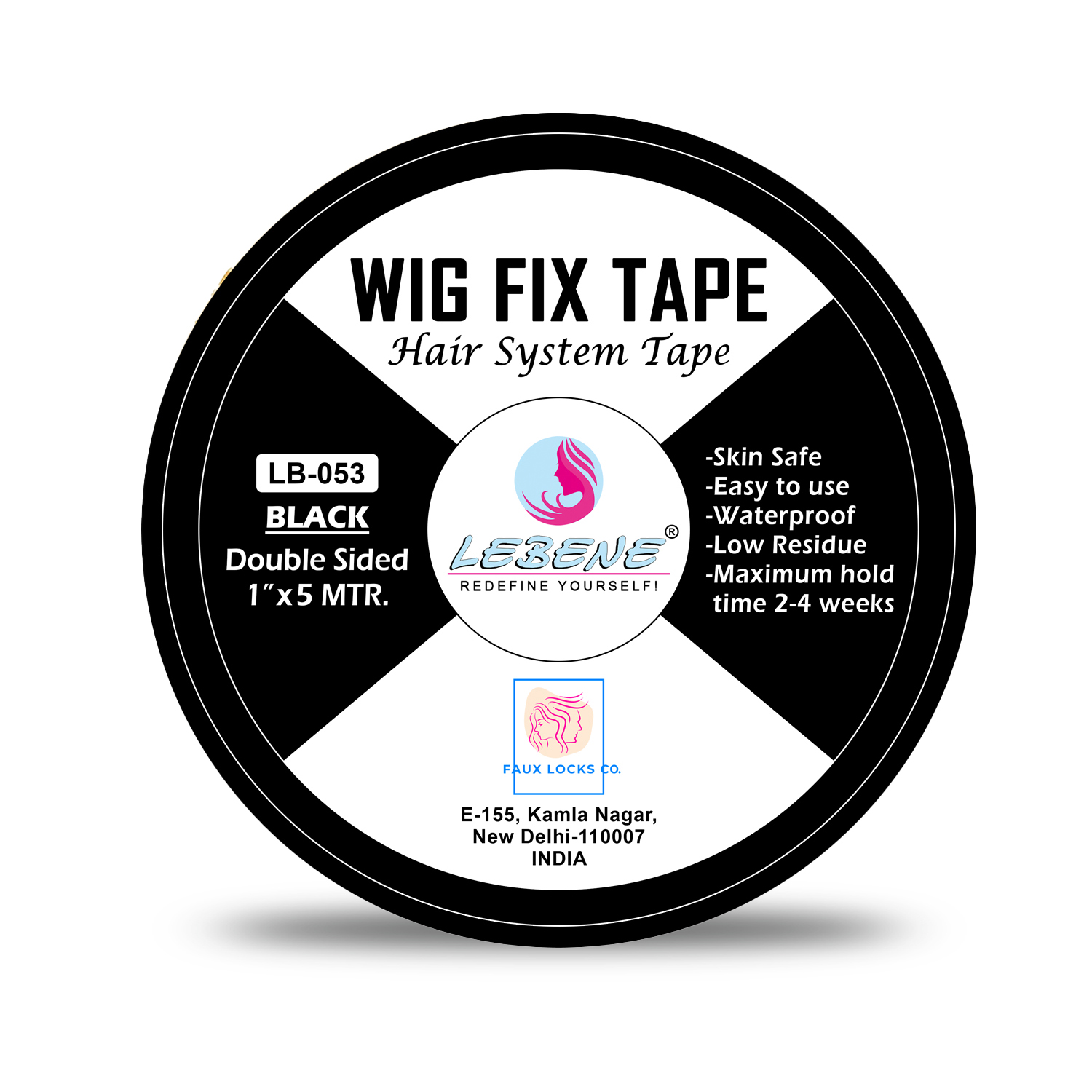 5 Meter Black Hair Patch tape