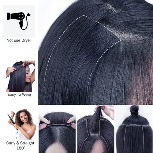 Single Clip-in Extension Black