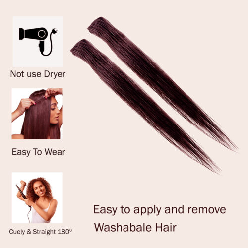 Single Clip-in Extension Brown