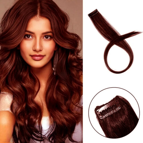Single Clip-in Extension Brown