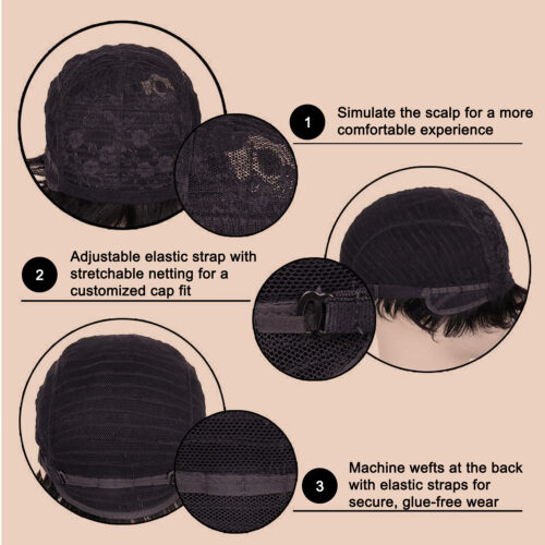 Men Wig Natural Brown