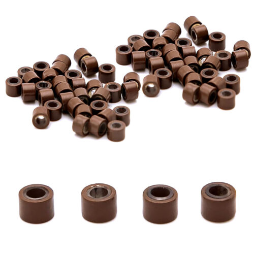 Brown Micro Rings Beads For I tip Hair Extensions (1,000 Pcs)