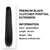 Clutcher Ponytail Black