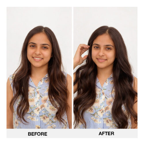 4X4 Clip Hair Topper Brown