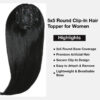 5 Clip Hair Topper (Black)