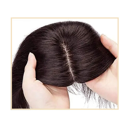 2 Clip Hair Topper Brown