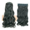 5 Clip-in Hair Extension Black (Wavy)