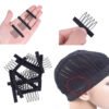 Stainless Steel Wig Comb with 5-teeth Hair Clips (12 Pcs)