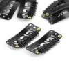 Hair Extension Wig Snap Clips In (28mm, Black) (25 Pcs)